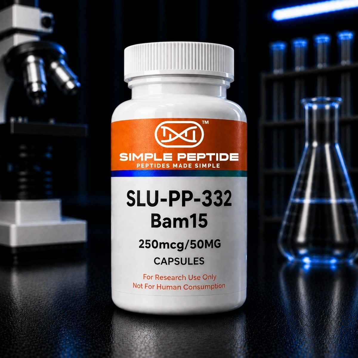 SLUBAM (BAM15 50MG & SLUPP332 250MCG) 60 Capsules 50MG — the vendor's own product photo