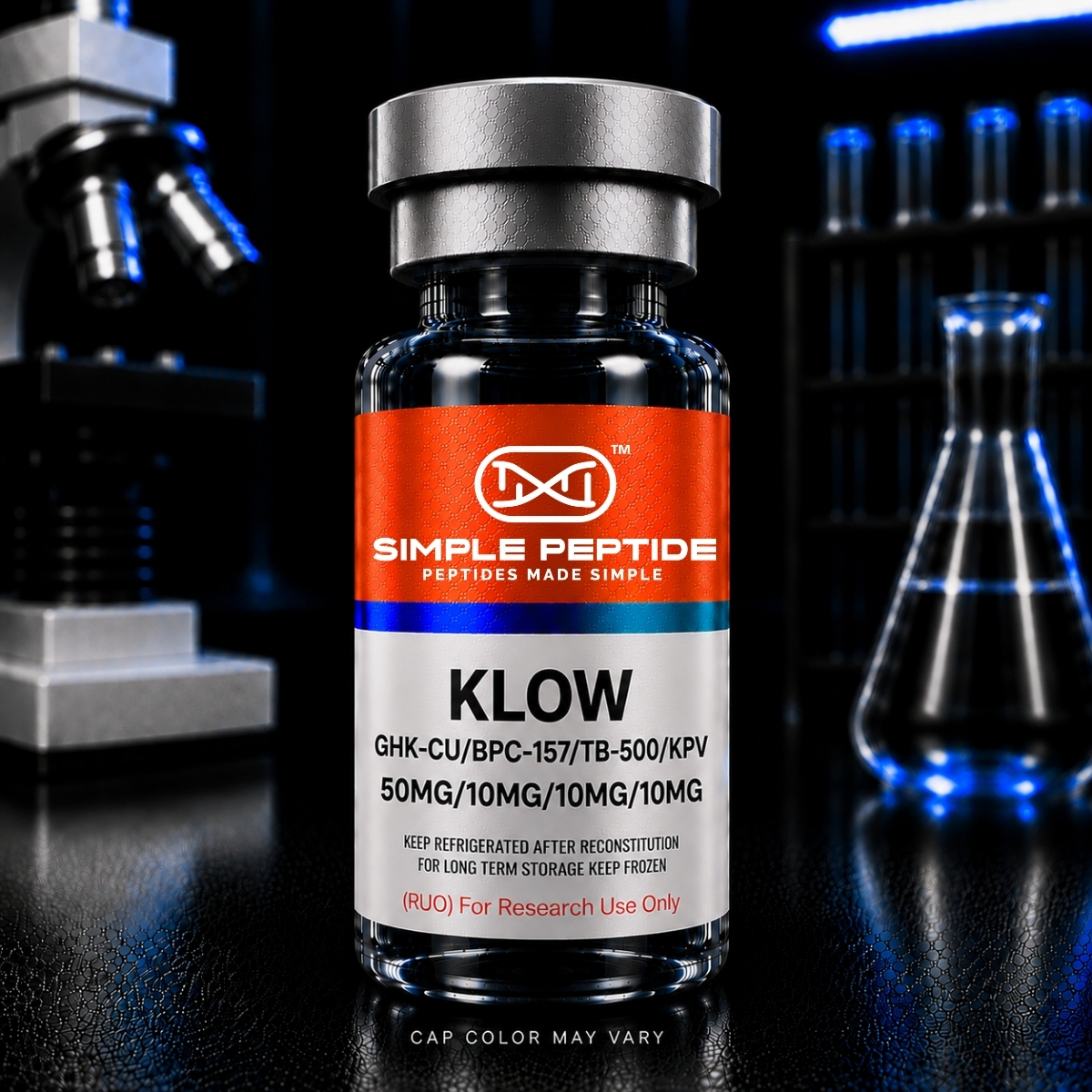 peptide sciences klow blend GHK-CU/BPC-157/TB-500/KPV BacWaterDirect UK | Mixing show stock supplement גודל:10 גרם (0.4 אונקיות)