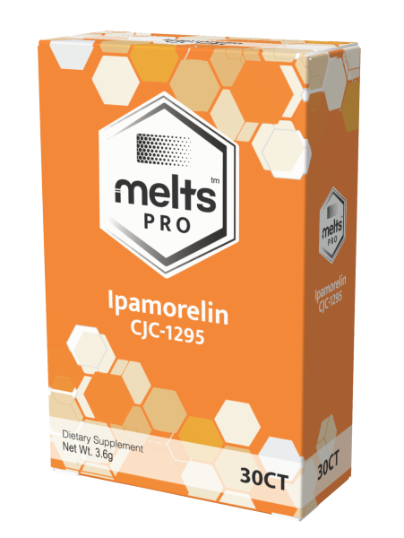Melts Pro Ipamorelin CJC-1295 dissolving strips packaging 30 count