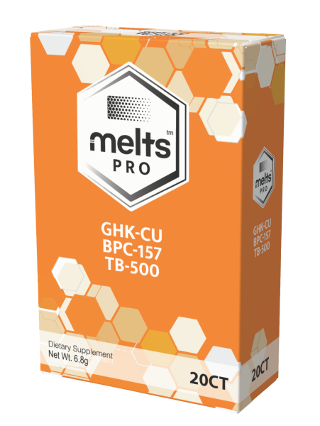 Melts Pro dissolving strips used in modern strip-based peptide delivery